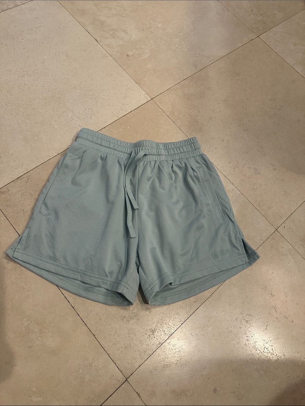 Kill Crew Women's Athletic Mesh Shorts in Light Blue